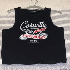 Woman’s Black Corvette Crop Top